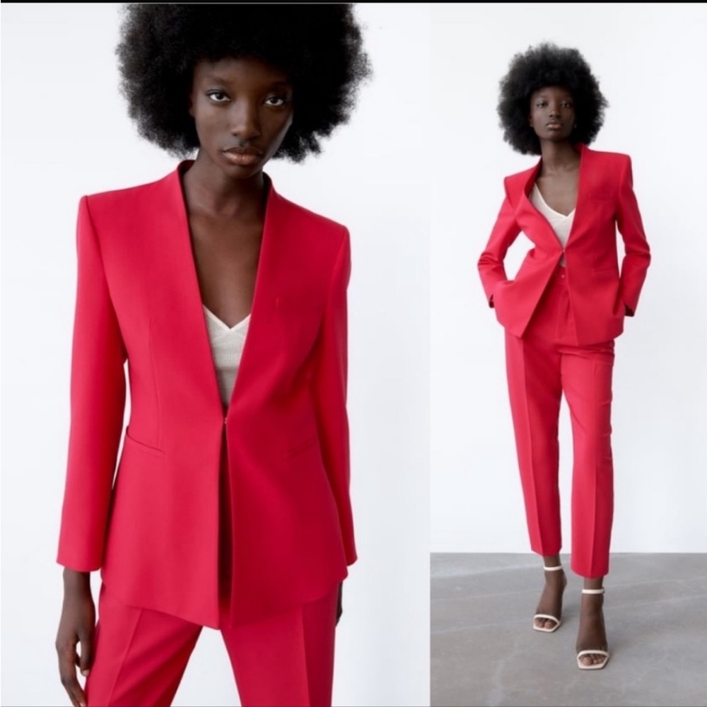 NWT ZARA BLAZER PINK SIZE SMALL
